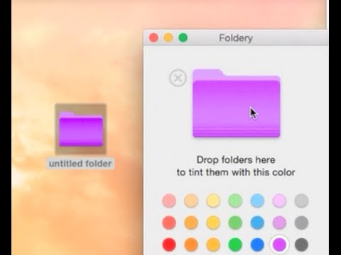 change icon for a folder on mac sierra?